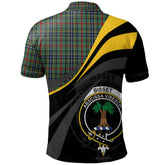 Clan Bisset Tartan Polo Shirt - Royal Coat Of Arms Style HD66 Bisset Tartan Tartan Polo